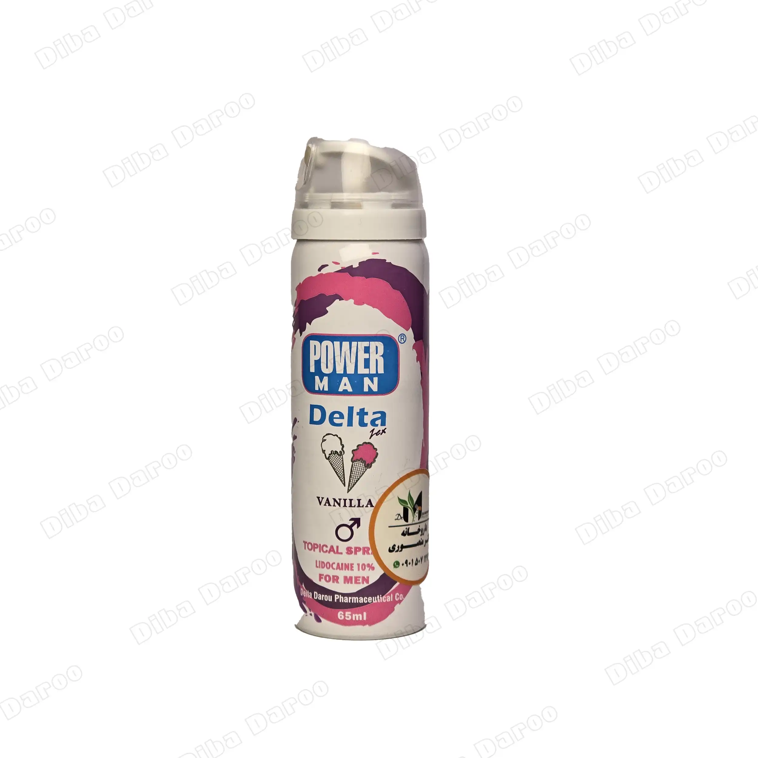 دیبادارو10 (26) اسپری لیدوکائین 10% دلتا پاورمن 65 میلی لیتر{وانیلی} - تصویر 1